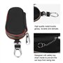 Qiilu Porte-clés Sac en Cuir PU Coque de Protection Clé pour Voiture Cas clé Télécommande Clé(Noir)