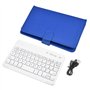 VBESTLIFE Clavier sans Fil Universel 2-en-1, Kit Clavier de Bluetooth avec Etui en Cuir PU et Le Support pour Les Téléphones pou