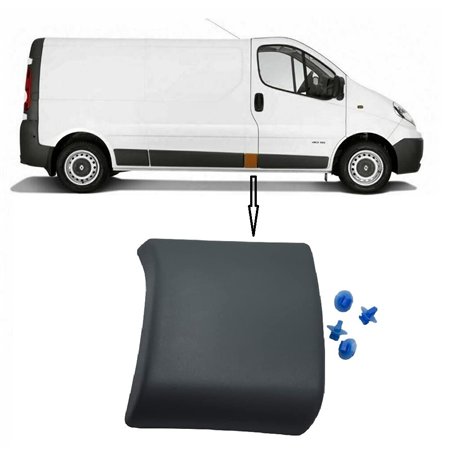 Poteau de Porte Panneau de Moulure Bande Latérale Droit Compatible pour Trafic II