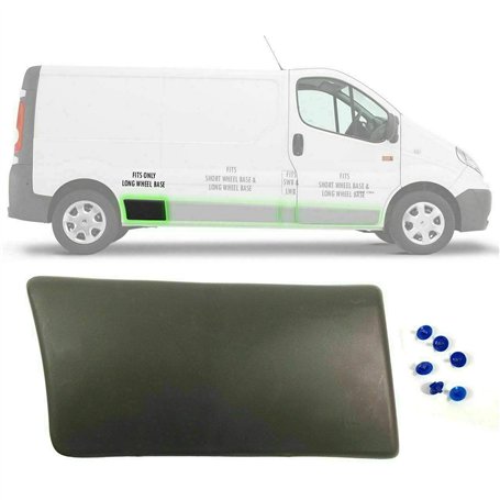 Panneau de Moulure Bande Latérale Arrière Droit Compatible pour Trafic II