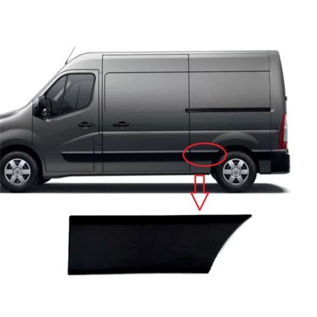 Panneau de Moulure Bande Trim Central Côté Gauche Arrière (Châssis Court) Compatible pour Master III
