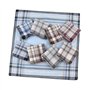 HOULIFE Homme Mouchoir en 100% Coton Doux avec Classique Carreaux pour Mariage Soirée Business Lot de 9 Pièces,Multicolor,Multic