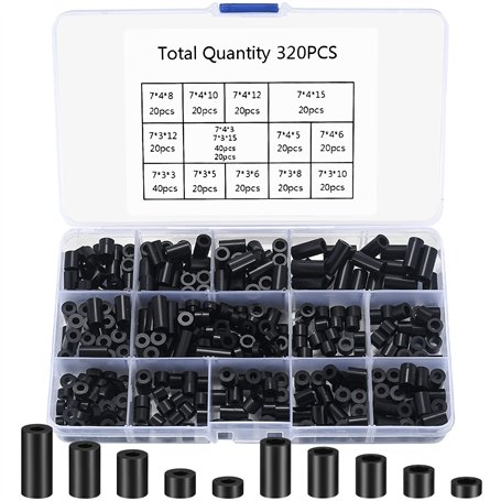 320 Pièces M3/M4 Rondelles d'Espacement Rondes