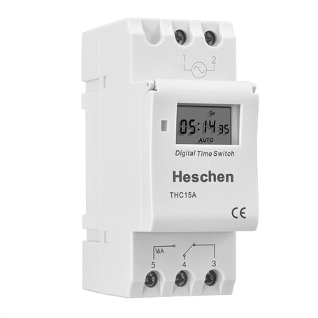 Heschen Interrupteur Commutateur Numérique à Cristaux Liquides programmable Relais