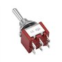 Heschen Mini momentané Interrupteur à bascule Mts-223 (ON)-OFF-(ON) DPDT 6 broches, 2 A 250 V, 6 A 125 V, Lot de 5