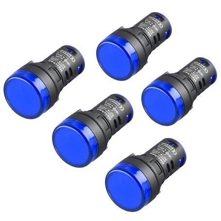Heschen Lot de 5 voyants lumineux LED 22 mm