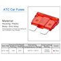 Heschen Lot de 50 fusibles à lame standard ATC-10 pour voiture et camion Rouge 10 A