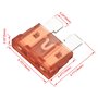 Heschen Lot de 50 fusibles à lame standard ATC-40 pour voiture camion 40 A Ambre