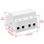 Heschen Contacteur AC domestique CT1-100, 4 pôles normalement ouverts, tension de bobine AC 220 V/240 V, montage sur rail DIN 35
