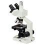 OMAX Microscope à composés trinoculaires à LED 40x-2500x avec platine mécanique à double couche