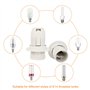 E14 Douille de Lampe 10 Pcs en Plastique 250 2A Support Vintage Adaptateur pour Ampoule à Vis Lampe à Économie d'Énergie, Blanch