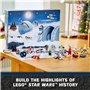 LEGO Calendrier de l'Avent 2024 Star Wars pour enfants Calendrier de l'Avent de Noël avec 18 mini constructions et 5 figurines, 