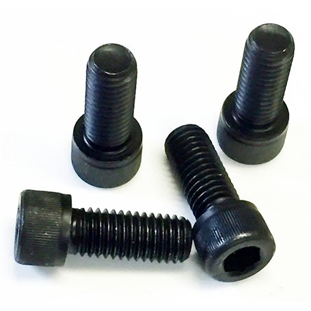 Lot de 4 boulons à douille UNC 13 TPI Noir 1/2" x 1 1/4" Idéal pour les machinistes CNC