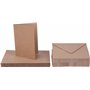 Cartes doubles « Papier Kraft » avec enveloppes