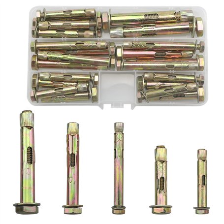 Lot de 24 boulons d'ancrage