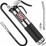 Pistolet à graisse professionnel robuste 6000 PSI avec tuyau flexible de 45