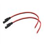 CERRXIAN Pack 2 14AWG SAE Puissance Automobile Extension Cable 0.3M / 1FT Batterie Solaire Fil de fiche SAE Câble