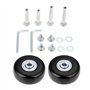Roues de Valise de Remplacement Roulettes Valise avec Clé Réparation Roulements 45 x 18 mm Pour Réparation de Valise