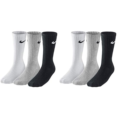 Nike Everyday Cushioned Lot de 6 paires de chaussettes d'entraînement mi-mollet pour homme