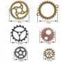FOCCTS 100g Steampunk Engrenages en Métal Pendentif Cogs Steampunk pour Bijoux Artisanat 7-30mm