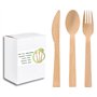 Lot de 150 couverts en bambou (3 x 50 pièces) | Cuillère