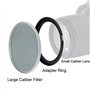Fanzr Lot de 2 bagues d'adaptation pour filtre d'objectif d'appareil photo 67 mm vers filtre 77 mm Aluminium de qualité supérieu