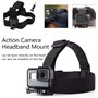 TEKCAM Fixation Bandeau de Tete Compatible avec GoPro Hero 13 12 11 10 9 8 AKASO GOOKAM WOLFANG Apexcam Jadfezy DJI Osmo Caméra 