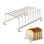 Lot de 2 supports à pain pour toast, friteuse à air en acier inoxydable - Pour cuisine, accessoires de friteuse - Taille : 2 piè