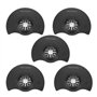 5 pièces lames de scie circulaire universelles oscillantes multi-outils ensemble d'accessoires pour plastique bois métal souple