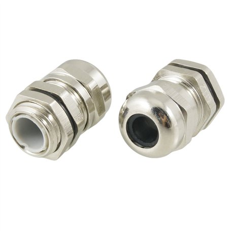 sourcingmap 2pcs presse-étoupe M12 3.0-6.5mm en acier inoxydable connecteur étanche