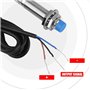 ASHATA Capteur de proximité avec Interrupteur détecteur, Inductif détecteur de proximité commutateur LJ12A3-4-ZBX DC 3-Fil NPN 6