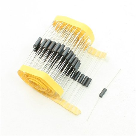 sourcing map 100 Pcs Axial câble Cylindre Corps Ferrite Perles câbles Noir