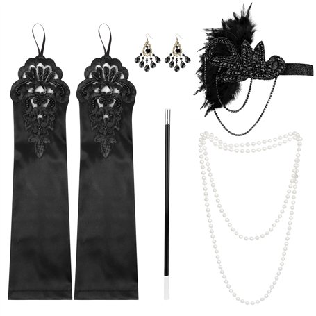 5 Pièces Accessoire Année 20 Femme