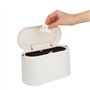 Poubelle de Table avec Couvercle à Bouton-Poussoir