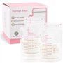 YARVPUV 120 Pièces Sachets Conservation Lait Maternel 250ml Sac Congélation Lait Maternel Double Fermeture Étanche Sac Lait Mate