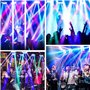 BETOPPER Lyre LED Jeux de Lumière Soirée DJ RGBW Lumière Disco Professionnel 45 W DMX Tête Mobile Eclairage Scène 7/15CH Lampe S