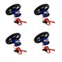 Geekstory Feetech FS90R Lot de 4 micro servomoteurs rotatifs à 360 degrés + roue de pneu RC pour Arduino Micro:bit