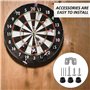 KRYMSON Lot de 2 accessoires de montage pour cible de fléchettes - Kit de montage - Crochets muraux suspendus - Accessoires de s