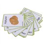 20 Pcs-Vegetables Flash Cards-Jouets éducatifs d'apprentissage préscolaire et Cartes Flash de Mots d'images d'apprentissage,12x9