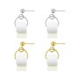 SLEEKEE 2 Paires De Boucles d'oreilles en Papier Toilette