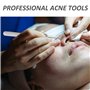 Lot de 3 outils pour enlever les points noirs, pince à épiler de précision, pinces à cellules ultra tranchantes en acier inoxyda