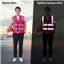 1 Morceau De Gilet Réfléchissant, 1 Paire De Bracelets Réfléchissants, Gilet D'Avertissement De Sécurité Classique, Gilet De Séc
