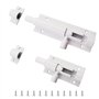 2 verrous en aluminium blanc (2" et 3")