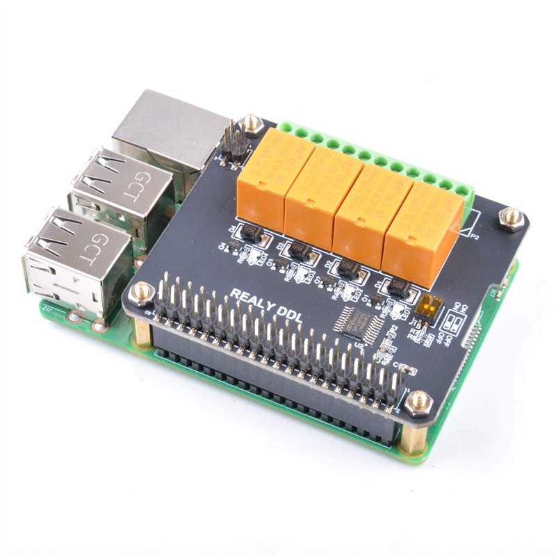 Relay Board Raspberry Pi 4ch GeeekPi Raspberry Pi Expansion Board, 4 Channel Relay Board | Isleden