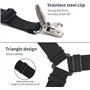 Tiardey 4Pcs Noir Lastique Drap de Lit Bretelles Triangle Drap de Lit Sangles Attaches Ensemble avec Pinces de Pinces Robustes p