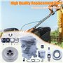 Mtanlo Kit de Piston de Cylindre à Gros Alésage 40MM Couvercle de Pignon Roulement de Réparation de Carburateur pour Stihl MS211