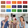 iwobi Tampons Encreurs, 15 Encreurs Couleurs pour Tampons Coussins Encreurs d'empreintes Digitales pour Peinture Scrapbooking