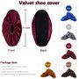 iPobie 5 Paires Couvre-Chaussures, Surchaussures Lavable Tissus Housse Réutilisable Lavable en Flanelle