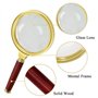 Loupe de poche 10x pour l'apprentissage à la maison, la lecture et la recherche de défauts