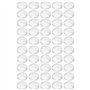 Lot de 50 patins de protection et anti-bruit en caoutchouc transparent pour portes de placard